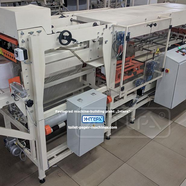 Packaging machine for toilet paper