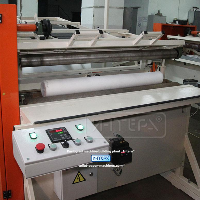 Rewinder for non-woven tissue