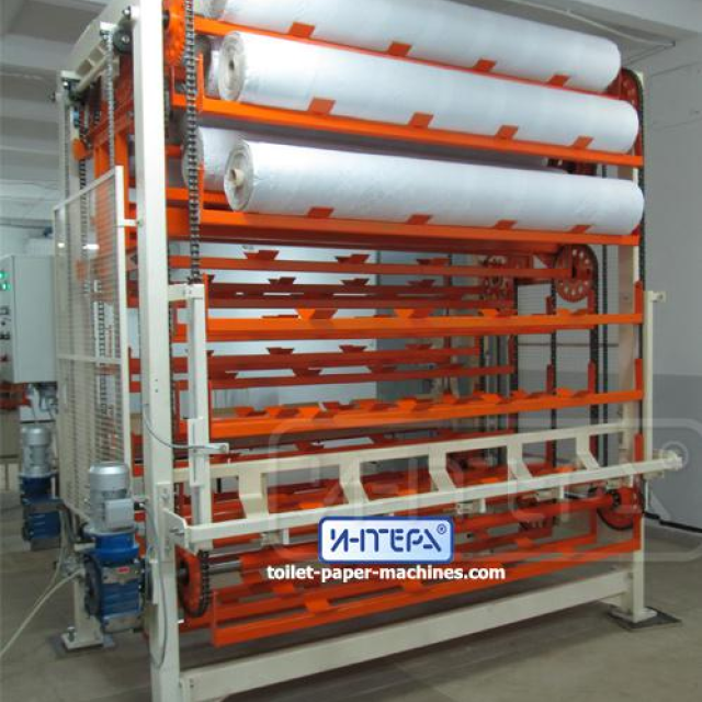 Toilet paper logs accumulator