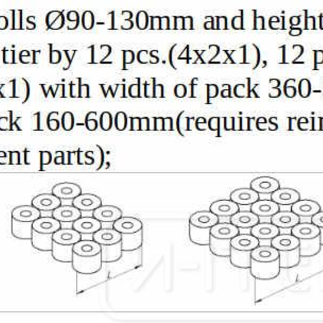 Packaging machine for toilet paper