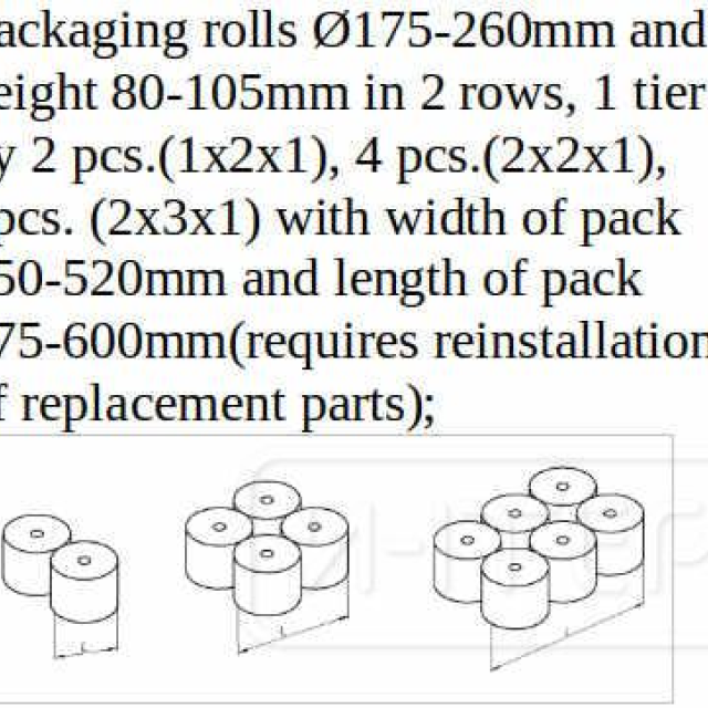 Packaging machine for toilet paper